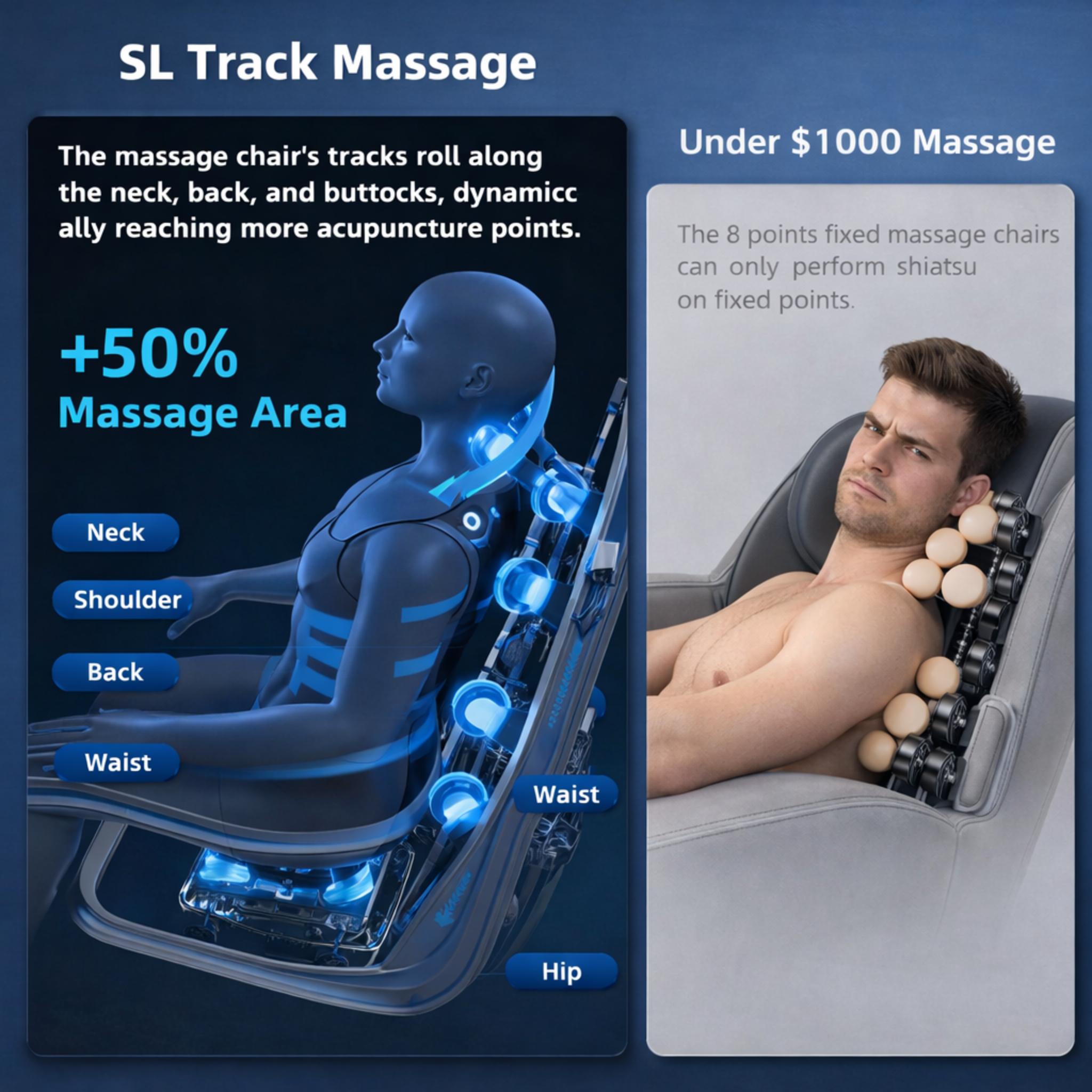 4D Zero Gravity Massage Chair – Heat & Bluetooth