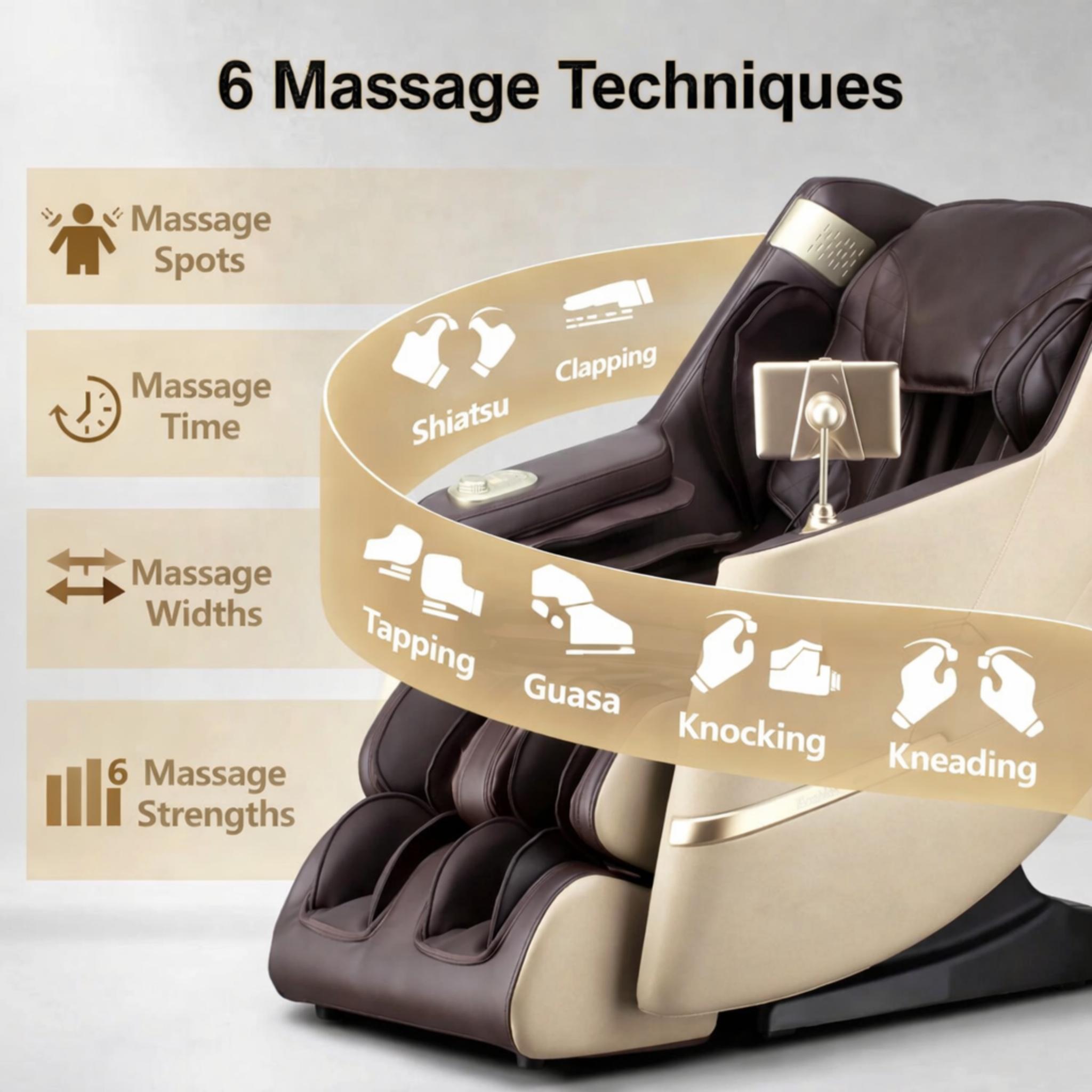 4D Zero Gravity Massage Chair – Heat & Bluetooth