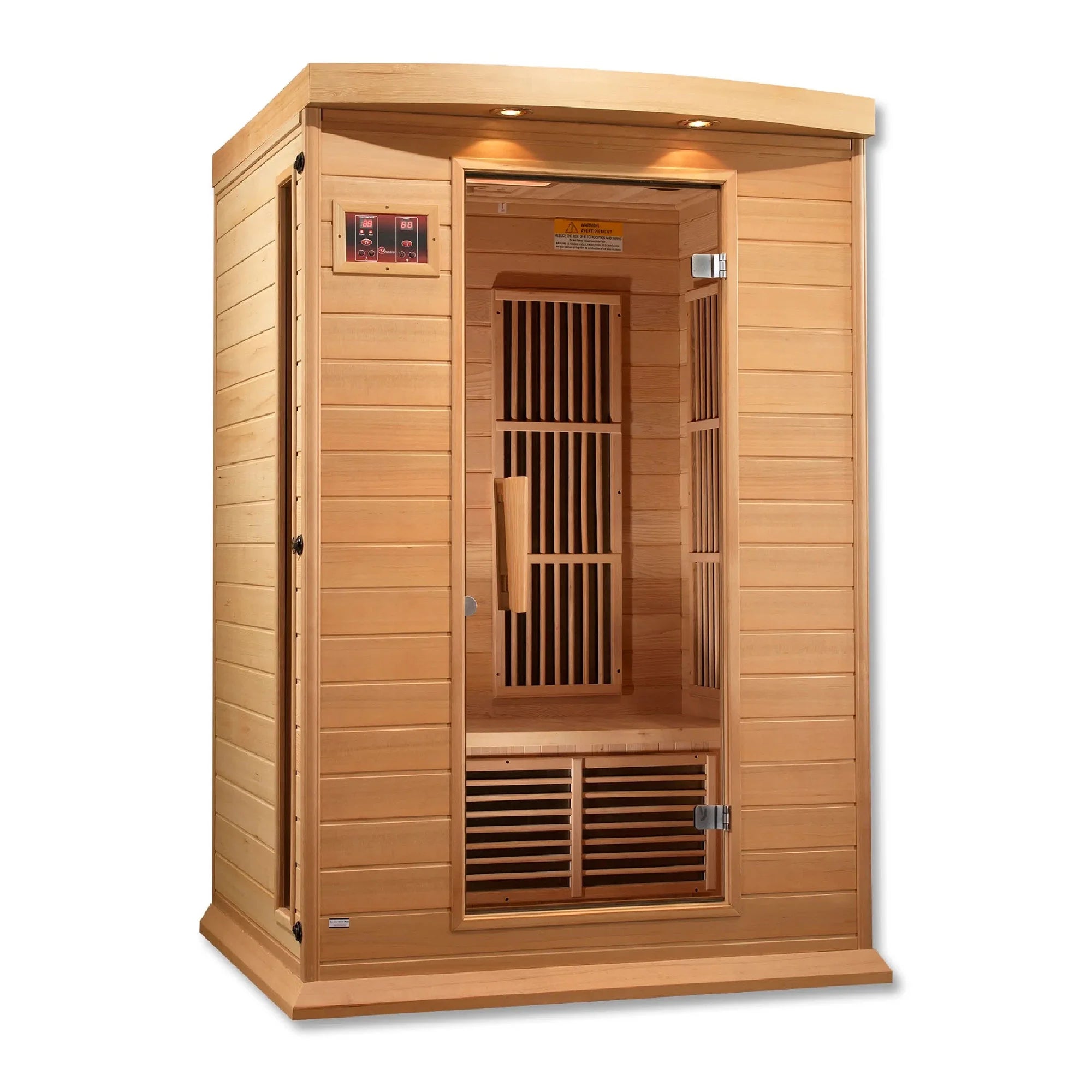 2-Person Low EMF (Under 8MG) FAR Infrared Sauna (Canadian Hemlock)