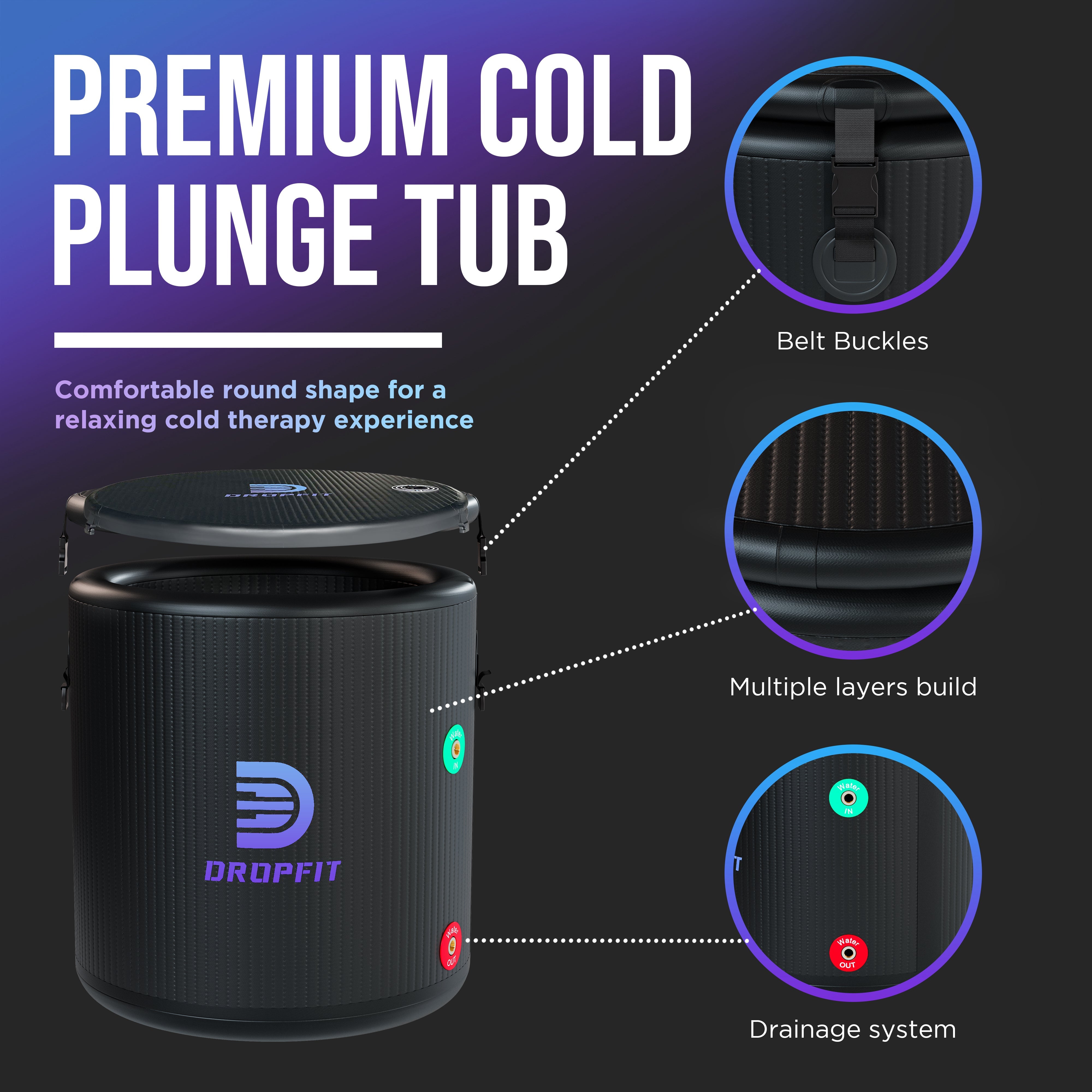 Portable Ice Bath Tub for Cold Therapy