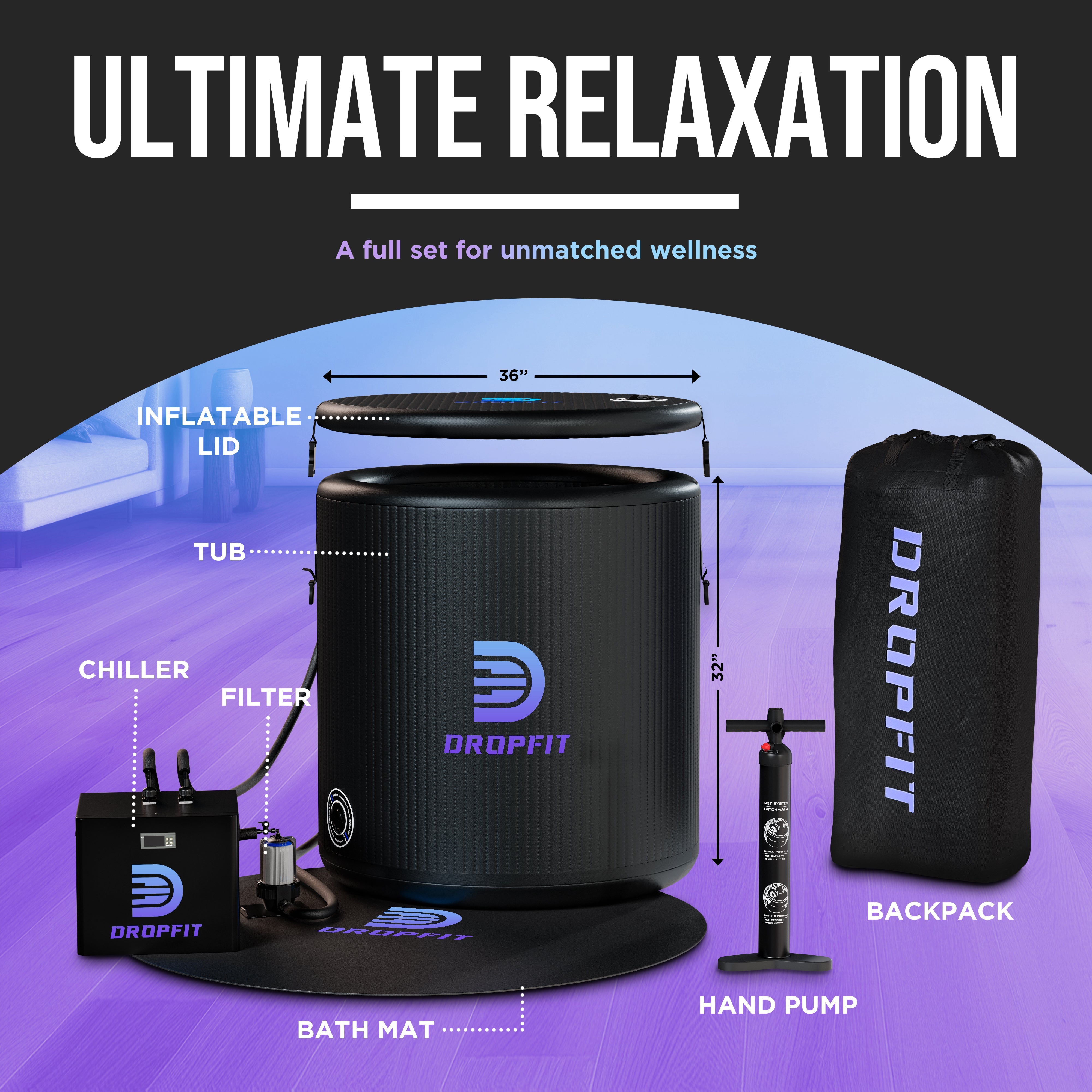 Portable Ice Bath Tub for Cold Therapy