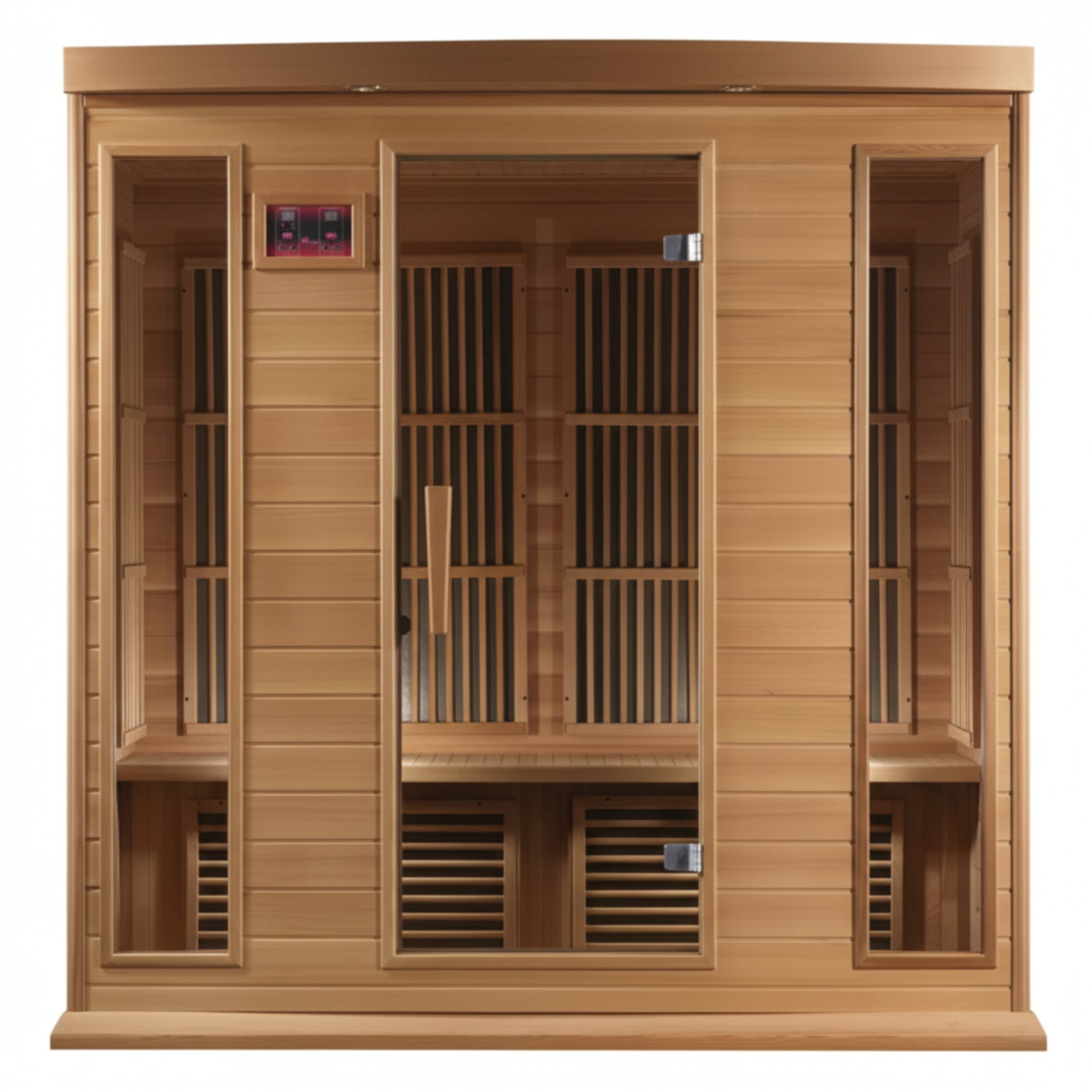 Maxxus 4-Person FAR Infrared Sauna with Bluetooth – Hemlock